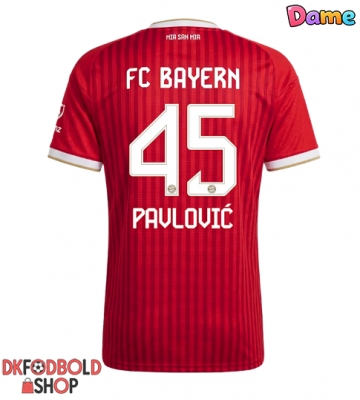 Bayern Munich Aleksandar Pavlovic #45 Hjemmebanetrøje Dame 2026-27 Kort ærmer Bayern Munich Aleksandar Pavlovic #45 Hjemmebanetrøje Dame 2026-27 Kort ærmer